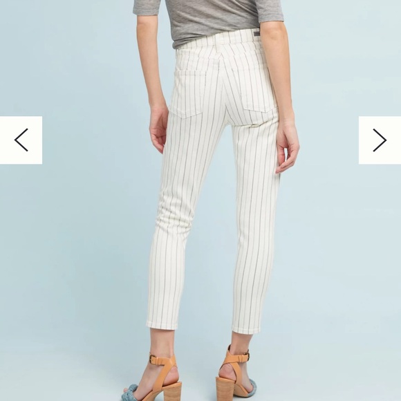 Citizens of Humanity Cream Pinstripe Jeans - Picture 4 of 5
